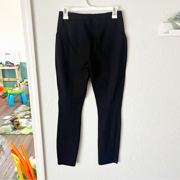 Joseph Ribkoff Leggings Women's 4 Black Pull On Back Seam Stretchy Minimalist - Picture 2 of 5